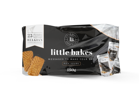 Taster Pack 100 Biscuits - Little Bakes Caramel & Cinnamon Sugar (4 x 25 Sleeve)